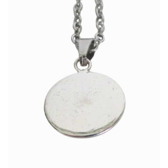 New Red Paw Print Pendant Necklace With 18" Stainless Chain Animal Lover Gift - Picture 6 of 6